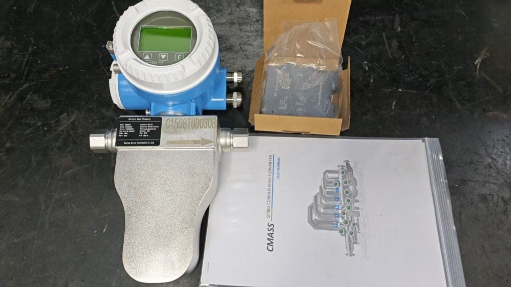 Delivery photo of MASS-C Coriolis Mass Flow Meter from Metlan Instruments (2)