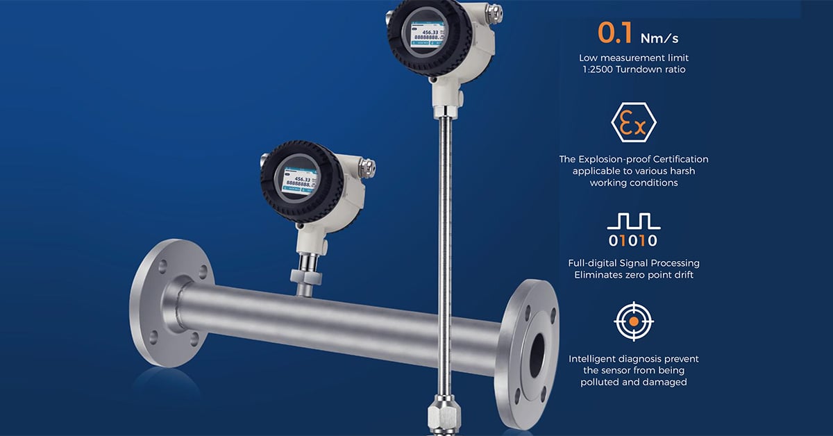 thermal mass flow meter Metlan Instrumnets