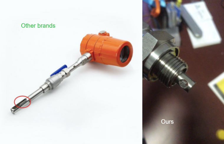 thermal mass flow sensor difference
